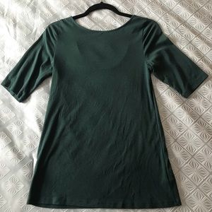 Old Navy Green Ballet-Back T-Shirt Tall Long Med